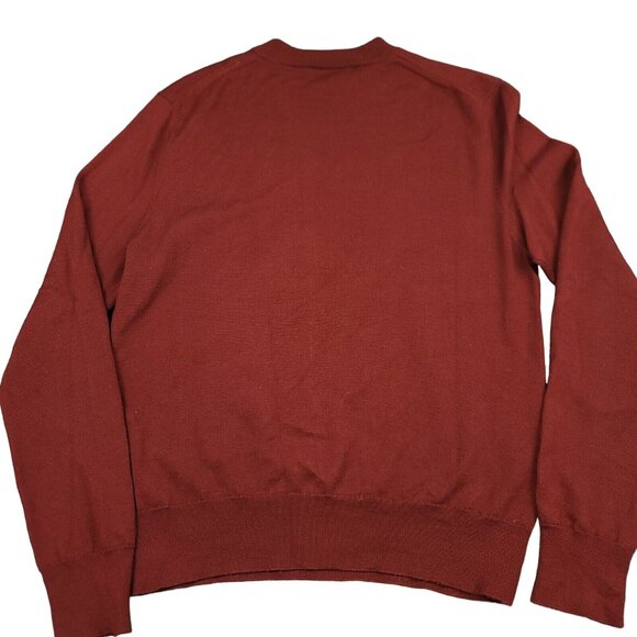 Sandro Paris Womens‎ Maroon Soft Wool Crewneck Slim Fit Sweater M Designer - Picture 10 of 16